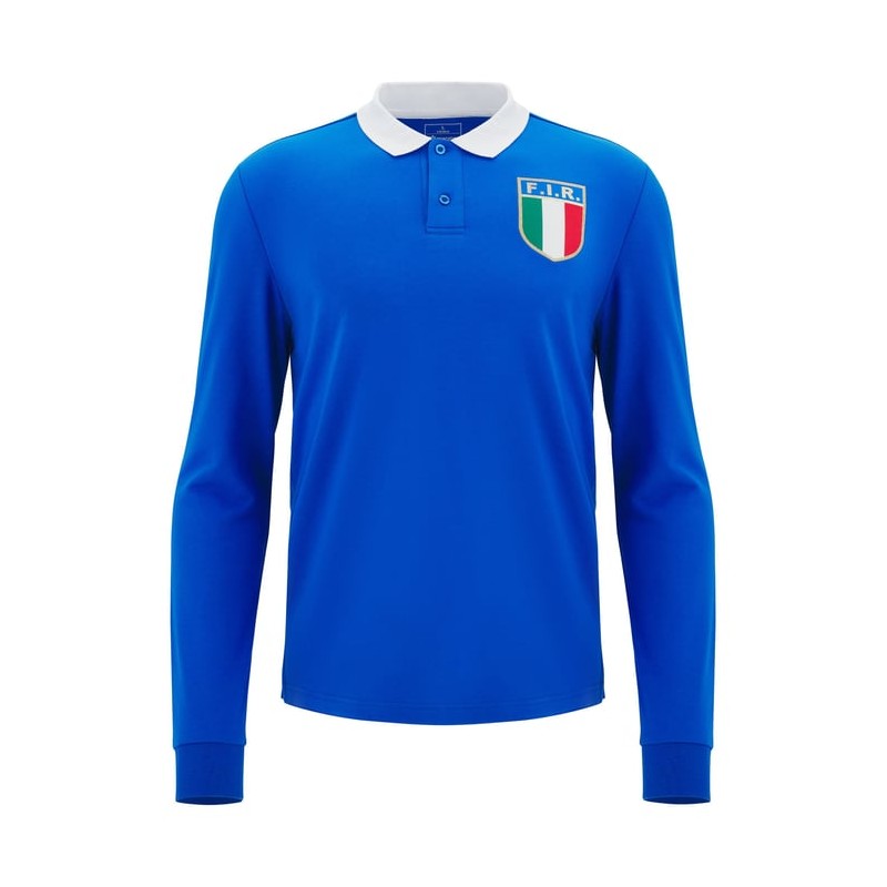 RUGBY ITALIA - CAMISETA COTON LF ML - MACRON - Temp. 2025/26