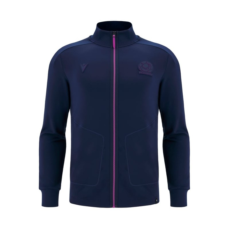 RUGBY SCOTLAND – SWEATSHIRT ANTHEM WITH ZIP - MACRON - Season 2025/26