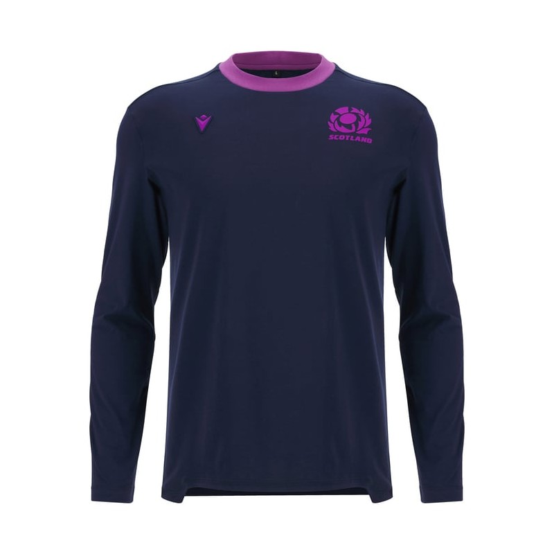 RUGBY SCHOTTLAND – TRIKOT ATHLEISURE BAUMWOLLE ML - MACRON - Saison 2025/26