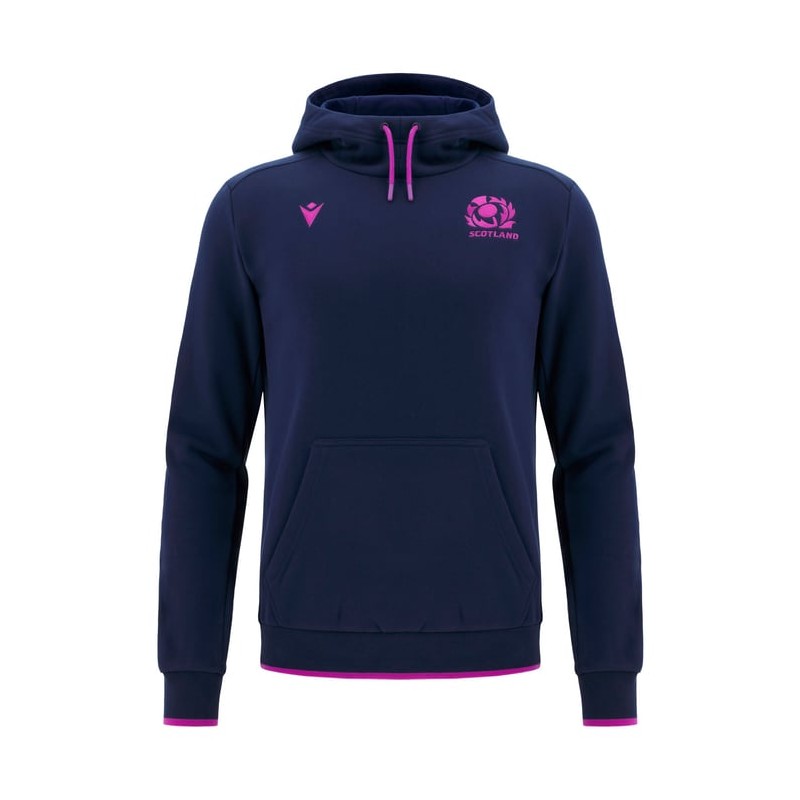 RUGBY SCOTLAND – SWEATSHIRT HOODIE ZIP TRAVEL - MACRON - Season 2025/26