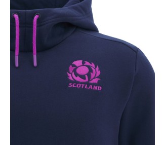 RUGBY SCOTLAND – SWEATSHIRT HOODIE ZIP TRAVEL - MACRON - Season 2025/26