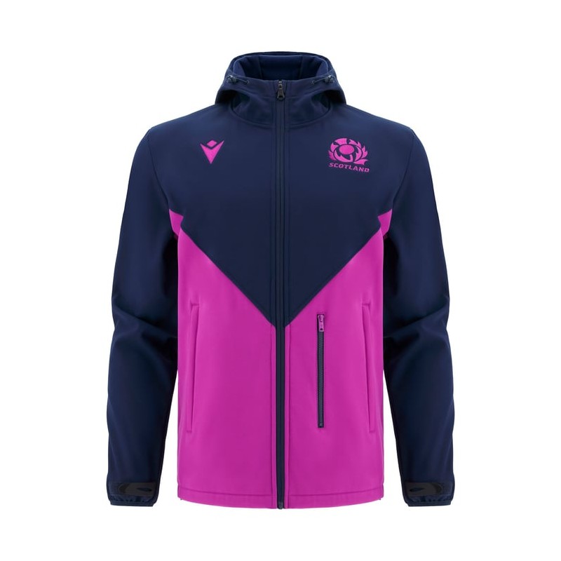 RUGBY ÉCOSSE – VESTE SOFTSHELL TRAVEL - MACRON - Saison 2025/26
