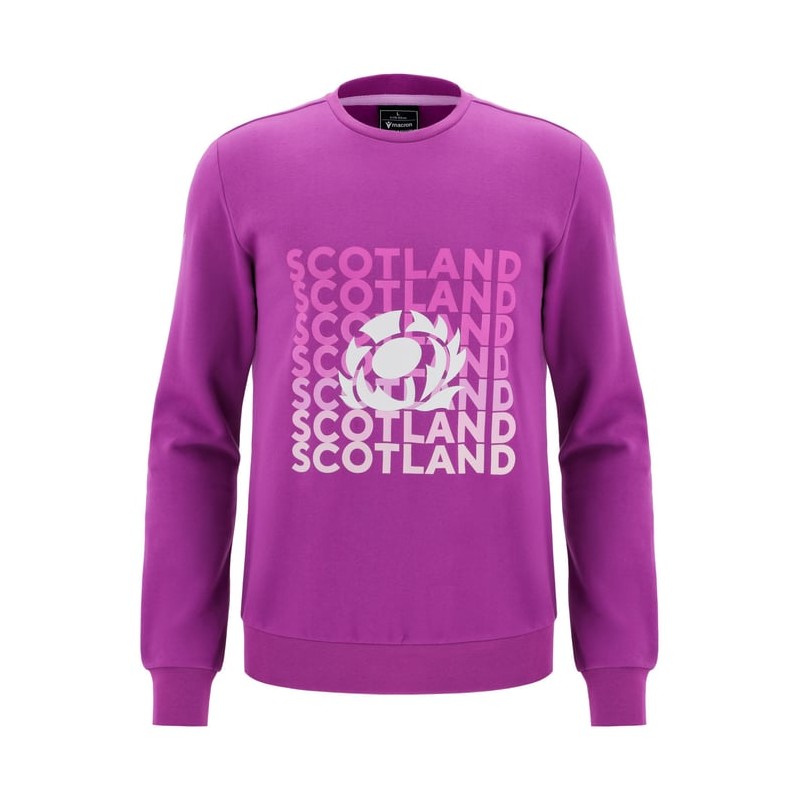 RUGBY SCHOTTLAND – PULLOVER SWEATSHIRT LEISURE BAUMWOLLE - MACRON - Saison 2025/26
