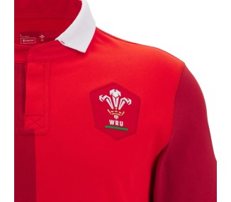 RUGBY WALES - COTTON SHIRT MATCH HOME MM - MACRON - Season 2025/26