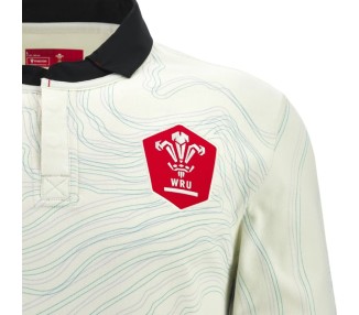 RUGBY GALLES – MAGLIA COTONE GARA AWAY ML - MACRON - Stagione 2025/26