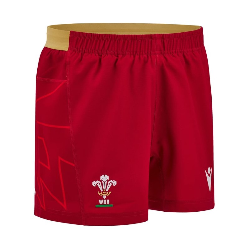 RUGBY WALES - MATCH SHORTS HOSE HOME PATH - MACRON - Saison 2025/26