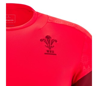 RUGBY PAYS DE GALLES – MAILLOT ENTRAÎNEMENT RED POLY MACRON - Saison 2025/26