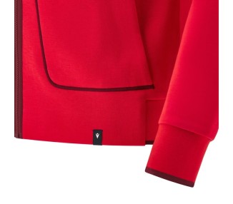 RUGBY GALLES – FELPA CAPPUCCIO ZIP TRAVEL - MACRON - Stagione 2025/26