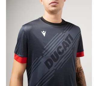 DUCATI – POLY PADEL SHIRT BLK - MACRON - Season 2025